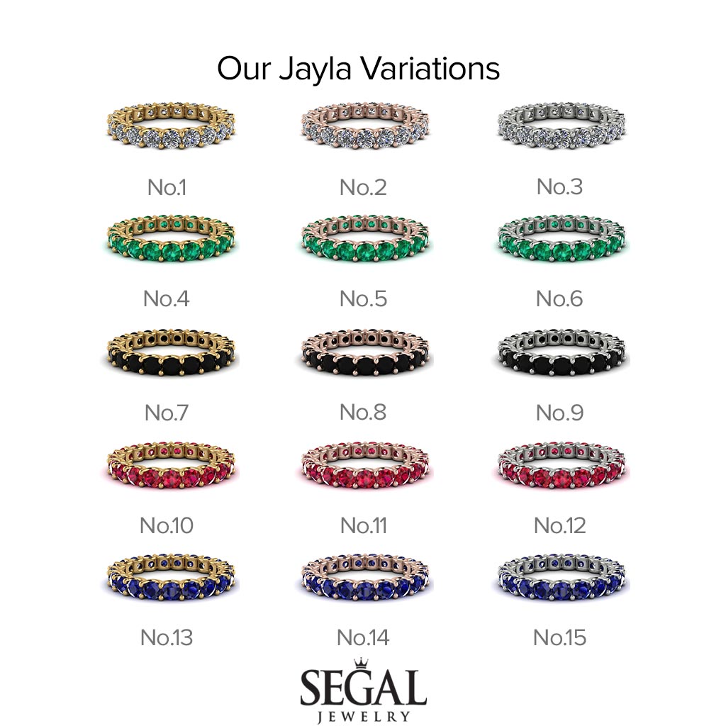 Emerald Eternity Ring - Jayla No. 6